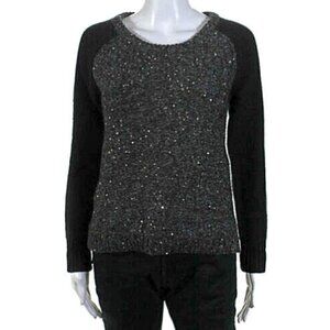 rag & bone Sequined Wool-Blend Sweater Black XS